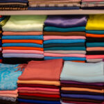 Multicolored manufacturing fabric textiles in&nbsp;pile