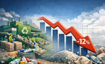 Регистрация новых переработчиков пластика в 2025 году снизилась на 12%